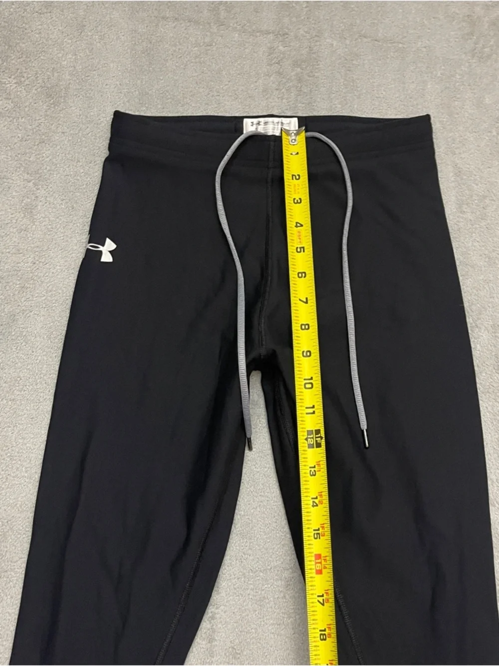 Mens Vintage Under Armour Spandex Tights Compression Pants Black M Cold gear